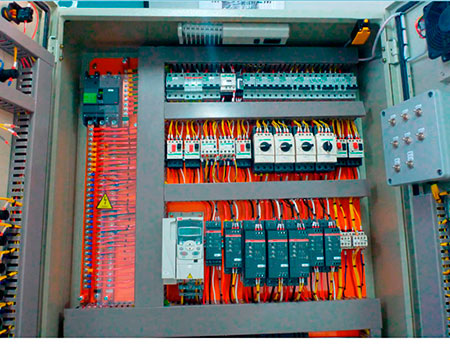 Painel de automação industrial